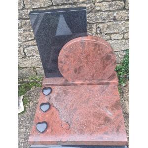 Monument CINERAIRE Granits ROMANTICA & REGAL BLACK