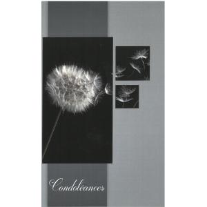 Carte Condoléances + Enveloppe