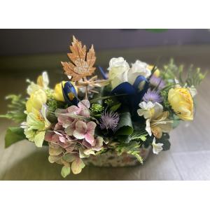 Jardinière fleurs artificielles