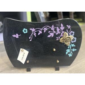 Plaque Funéraire Fleurs