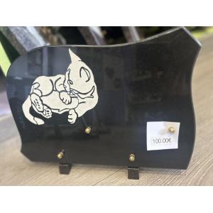Plaque Funéraire Chat